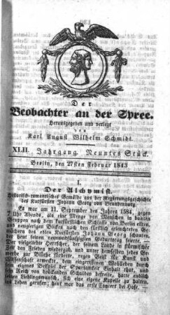 9. Stueck, 27. Februar 1843