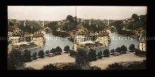Blick über Aare zur Kornhausbrücke, Bern