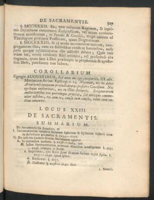 Locus XXIII. De Sacramentis