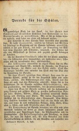 Stylistik oder vollständiges Lehrbuch der deutschen Abfassungskunst : für die obern Classen der Schulen und zum Selbstunterrichte