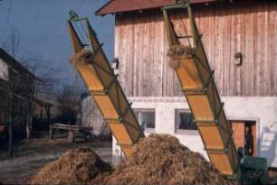 Fotografie: Gülle- und Entmistungstechnik, Lagertechnik, Festmist, Seilzugschieber