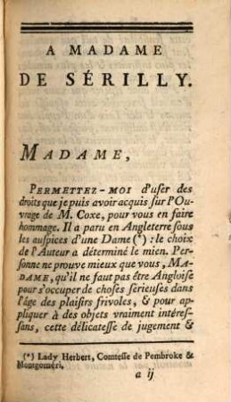 Lettres De Willim Coxe A M. W. Melmoth, Sur L'État Politique, Civil Et Naturel De La Suisse