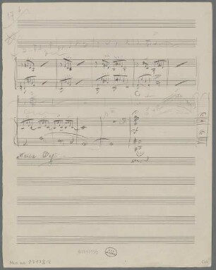 Sonatas, vl, pf, op.27, E-Dur, Fragments - BSB Mus.ms. 23173-2 : [without title]