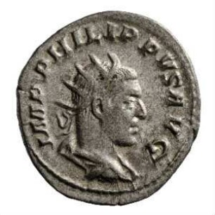 Münze, Antoninian, 247 - 249 n. Chr.