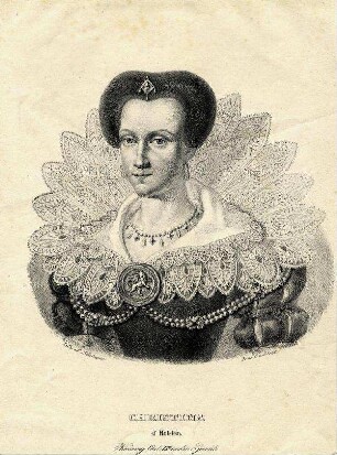Bildnis von Christine (1573-1625), Königin von Schweden