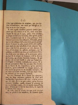 A Monsieur le Conseiller De Villegas, faisant les fonctions de Chancelier de Brabant : Bruxelles, 30 Aoút 1790