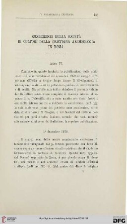 3.Ser.4.1879: Conferenze della società di cultori della cristiana archeologia in Roma, [4]