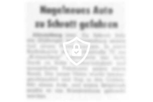 Nagelneues Auto zu Schrott gefahren