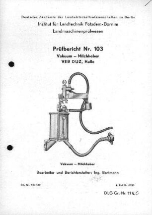 Vakuum - Milchheber