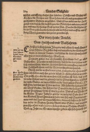 Der viertzehende Artickel.
