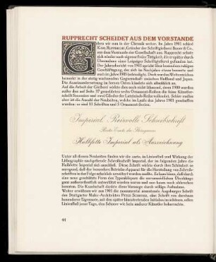 Rupprecht scheidet aus dem Vorstande