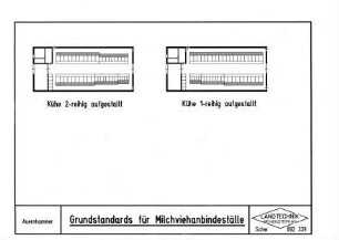 Grundstandards für Milchviehanbindeställe