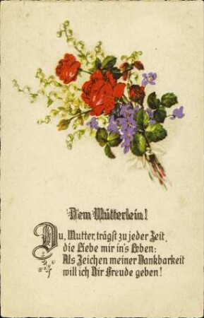 Dem Mütterlein!