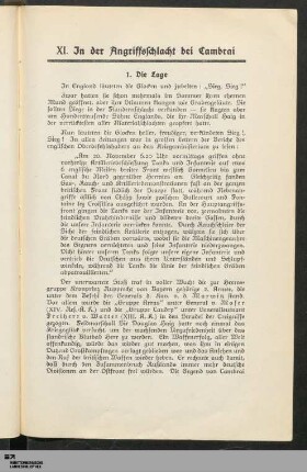 XI. In der Angriffsschlacht bei Cambrai