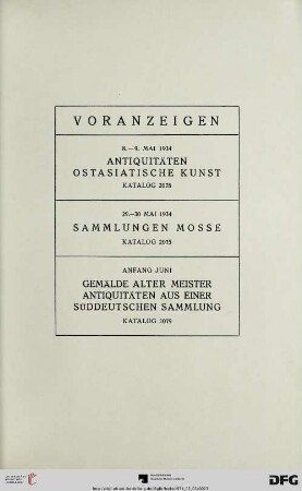 Voranzeigen