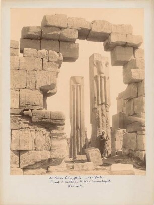 Tempel des Amun-Re in Karnak, Luxor (Theben-Ost): Ansicht, Papyrus- und Lotusstele
