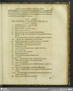 Cap. XXVI. De Exturbatione Et Ractatione Noxae