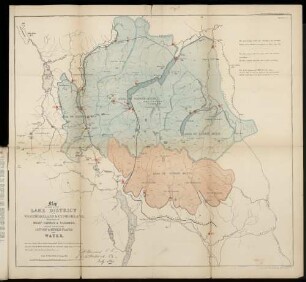 Appendix F(1). Map of Part of the Lake District of Westmoreland & Cumberland.