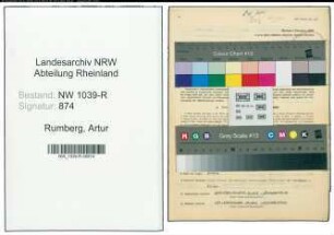 Entnazifizierung Artur Rumberg , geb. 11.01.1899 (Lehrer)