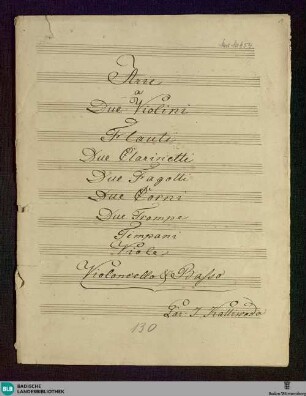Die Bürgschaft. Excerpts - Don Mus.Ms. 954 : StrK WoO 5.05/2