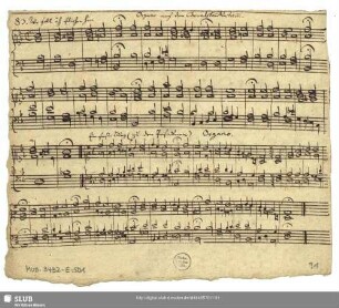 83. Wo soll ich fliehen hin. Organo nach den Choralstimmbüchern.