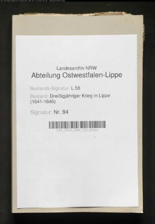 Lippe-Brakische Kriegsangelegenheiten