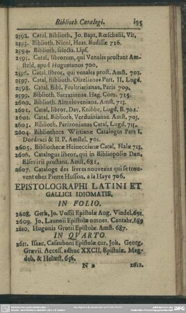 Epistolographi Latini Et Gallici Idiomatis