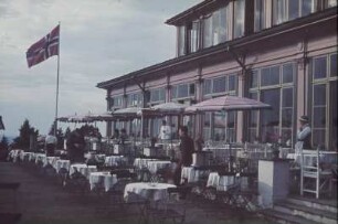 Reisefotos Norwegen. Ausflugslokal auf einem Berg