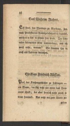 Christian Friedrich Rössler.