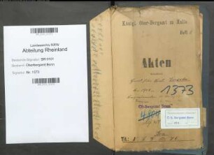 Grosche; Erich, Bergassessor; Prüfungs- u. Personalakten Band 2