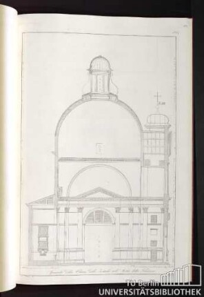 Spaccato della Chiesa delle Zitelle nell' Isola della Giudecca