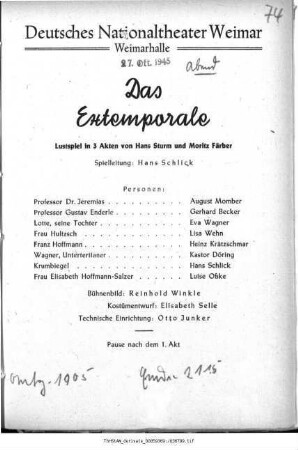 Das Extemporale