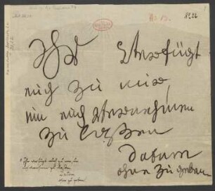 Brief an Anton Schindler : o.D. [Mai 1824]