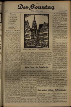 Dritte Ausgabe vom Sonntag, den 28. Februar 1937.