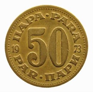 50 Para (0,5 Dinar) 1973