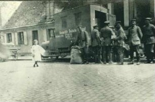 Verteilung der Feldpost in Altkirch, Juli 1915