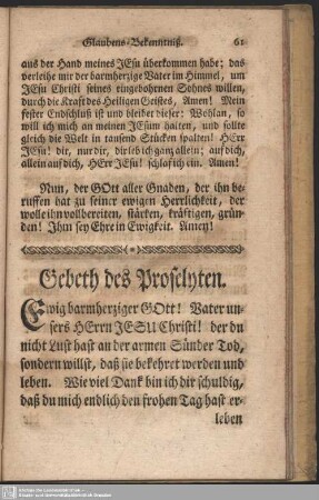 Gebet des Proselyten