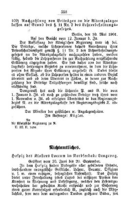 Hospiz des Klosters Loccum im Nordseebade Langeoog : [Nichtamtliches]