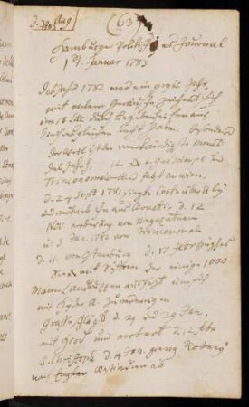63-84, 30. August 1783 Hamburger Politisches Journal 17. Januar 1783 - 3. September 1783