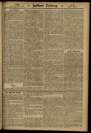 Zweite Ausgabe vom Mittwoch, den 05. März 1913.