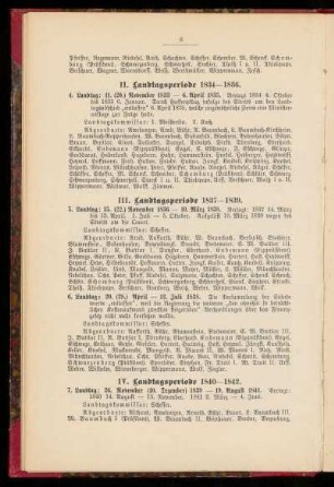 II. Landtagsperiode 1834-1836.