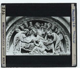 Straßburg, Münster,Straßburg, Münster, Marientodrelief am Südportal : Tympanon, Marientod