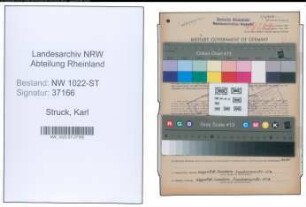 Entnazifizierung Karl Struck , geb. 03.02.1903 (Zugfuehrer)