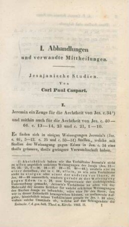 Abhandlungen und verwandte Mittheilungen