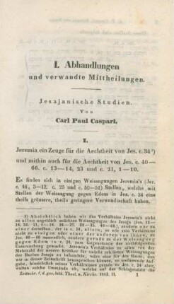 Abhandlungen und verwandte Mittheilungen