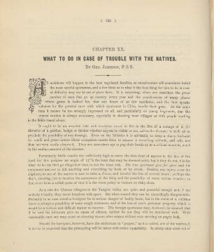 Chapter XX. What to do in case of trouble with the natives.