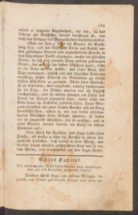 Achtes Kapitel. - Fünfzehntes Kapitel.