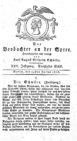 30. Stueck, 24. Juli 1826