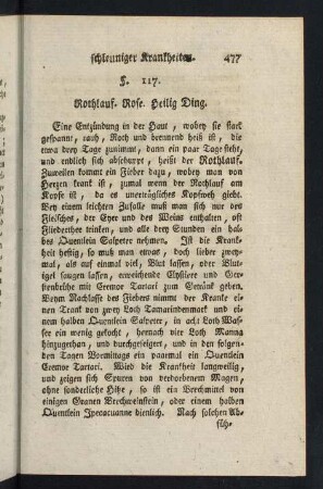 477-514, §. 117. Rothlauf. Rose. Heilig Ding. - §. 123. Zahnschmerzen.