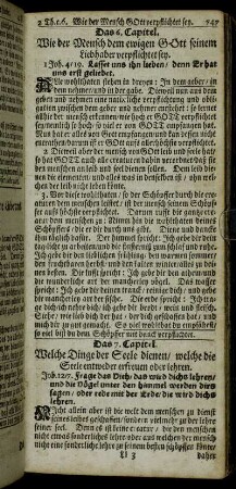 Das 6. Capitel. Wie der Mensch dem ewigen Gott seinem Liebhaber verpflichtet sey.
